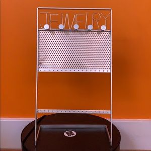 Small silver Earring jewelry stand